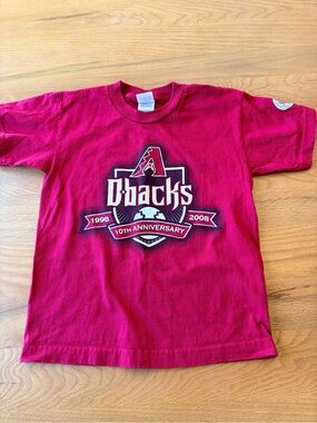 XP Apparel Arizona Diamondbacks 10th Anniversary Tee shirt kids medium M 10/12